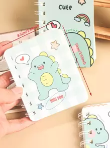 MOKA Scenic Ins Painting Cute Cartoon A7 Memo Pad Notebook, Single Random Design,School Supplies,Back To School - Multicolor - View 7