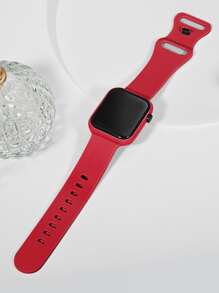 1pc LED Astronaut Rocket Design Casual Sports Electronic Watch For Kids, Youth, Students, Suitable For Daily Life, Halloween, Back To School - Red - View 4