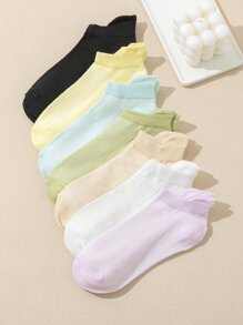 7 Lụa băng Lưới thoáng khí Của phụ nữ Vớ Với Không trượt - Nhiều màu - Xem 1