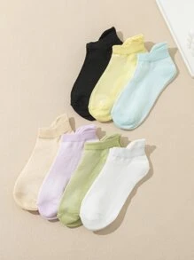 7 Lụa băng Lưới thoáng khí Của phụ nữ Vớ Với Không trượt - Nhiều màu - Xem 2