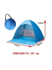 1入組快可折疊野營帳篷 - 藍色 - 查看 3