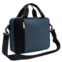 基督教圣经封面盒，带手柄和可拆卸肩带的圣经手提包，多功能时尚大号拉链圣经包，拉链笔记本手提包，用于旅行收纳袋、化妆包、化妆包、度假收纳袋、大容量化妆品收纳盒化妆盒，适用于口红、刷子、护肤品、手机、硬币、小物品，适用于家庭、礼物、度假和节日万圣节圣诞节多功能用途 - 藏蓝色 - 查看 1