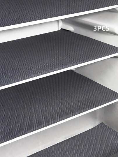 Juego de 3 alfombras de 45x29cm de material PEVA resistente al agua, a prueba de aceite, antideslizante y aislante del calor para el refrigerador, cajones, gabinetes, armarios y protección contra la humedad en el hogar