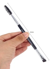 10 cái/gói Hai đuôi Bàn chải trang điểm , Đối với Lông mày Và Lông mi - màu đen - Xem 3