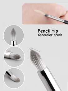 1 Miếng Bút chì Điểm Bàn chải che khuyết điểm Đối với Nước mắt , Túi mắt & Tối Vòng tròn - màu đen - Xem 2