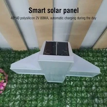 Solar LED Cross Stake Light Eternal Lamp Garden for Cemetery Religion - White - View 4