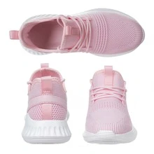 Womens Tennis Shoes - Women Sneakers Workout Running Walking Athletic Gym Fashion Lightweight Nursing Casual Light Shoes - 淺粉色 - 查看 2
