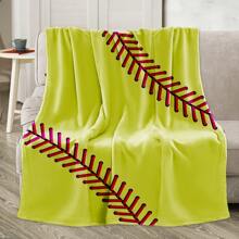 50x60 Inch Fleece Softball Blanket For Teenage Girls Softball Gift - Multicolor - View 1