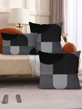 1pc Geometric Print Pillowcase