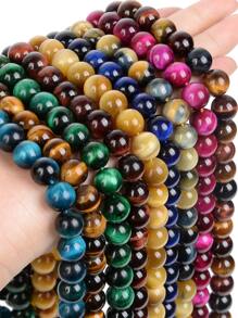 1鋼絞線自然老虎眼睛石珠手環,項鍊製作(4mm/6mm/8mm/10mm)