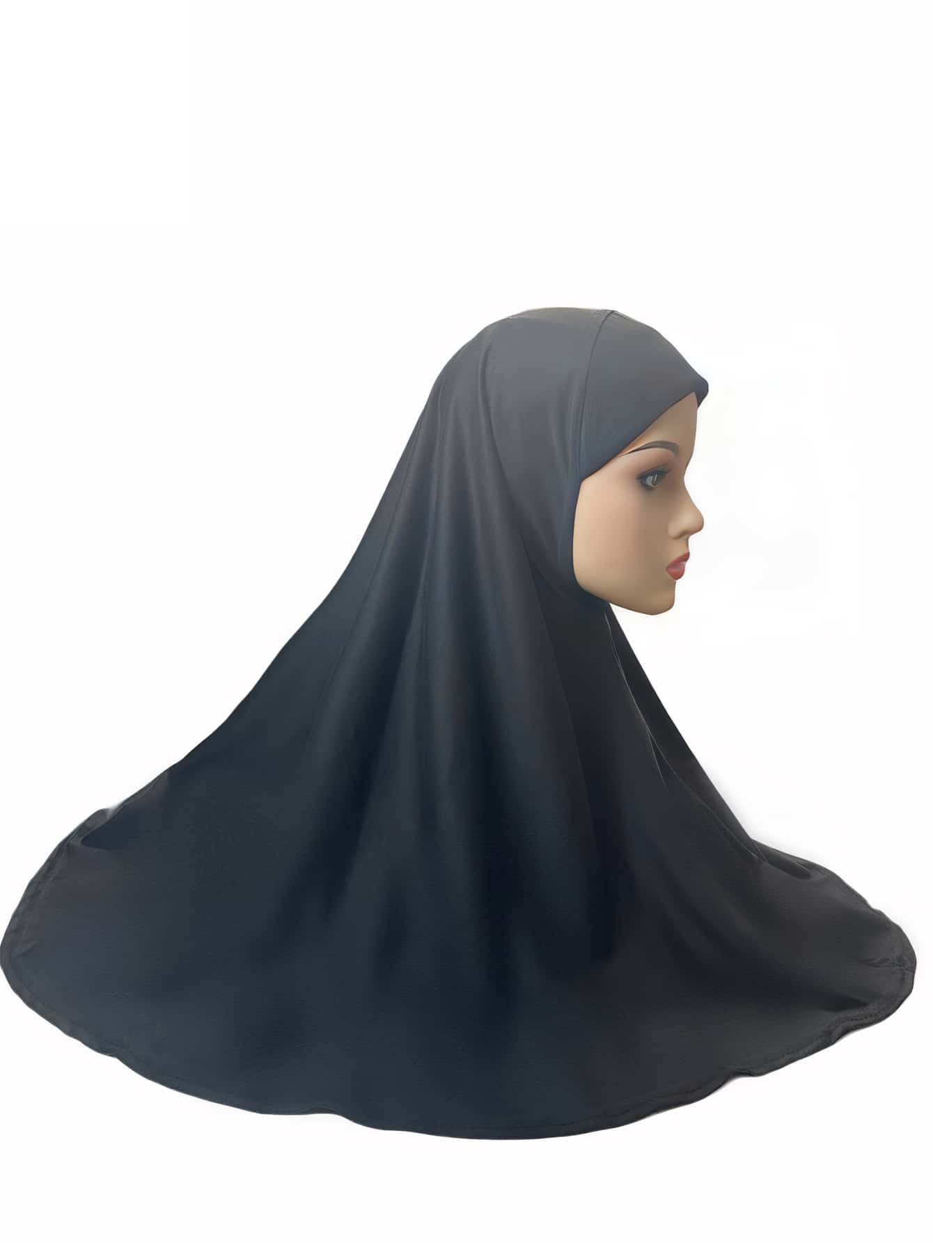 Solid Hijab - Black - View 1