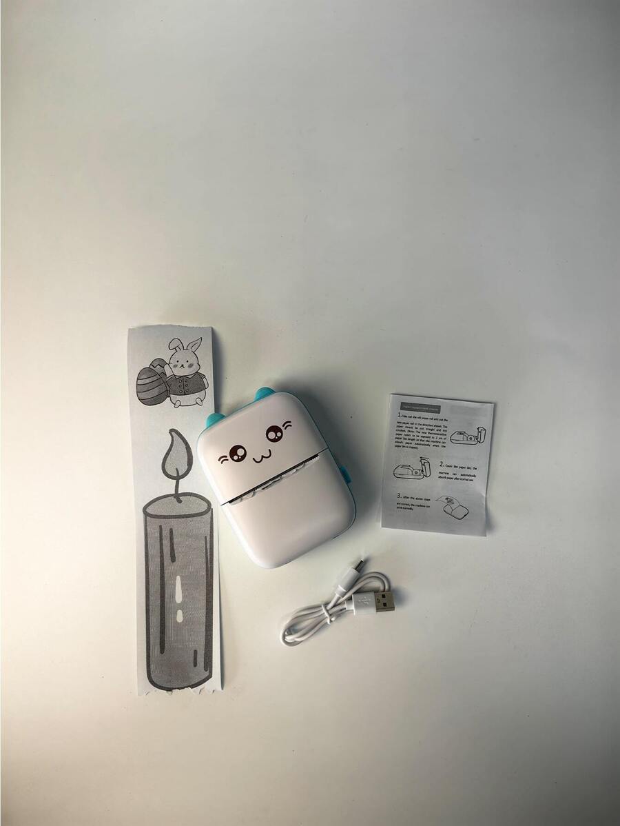 迷你口袋保暖打印機BT手機相片標籤印刷機器貼紙便攜保暖印花 - 藍色 - 查看 1