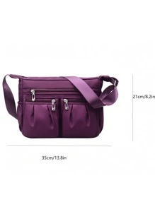 時尚女單肩斜挎包防水尼龍牛津布輕便包大容量休閒款