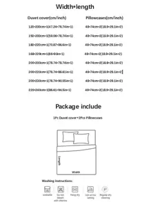 3 chiếc Vỏ chăn hai lớp Polyester màu tím được giặt bằng nước có khóa kéo và 2 vỏ gối, rất mềm mại và thoải mái cho tất cả các mùa - Màu xanh lam - Xem 11