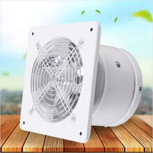 6" Kitchen Duct Fan Exhaust Fan Ventilation Smoke Fume Extractor Blower Fan - White - View 1
