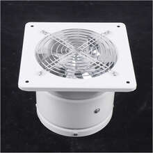 6" Kitchen Duct Fan Exhaust Fan Ventilation Smoke Fume Extractor Blower Fan - White - View 2