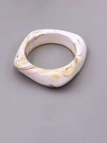 Vòng tay hoa văn bằng đá cẩm thạch Bohemian cho phụ nữ để làm quà tặng - Màu be - Xem 3