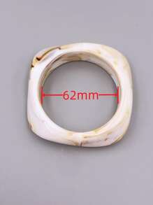 Vòng tay hoa văn bằng đá cẩm thạch Bohemian cho phụ nữ để làm quà tặng - Màu be - Xem 5