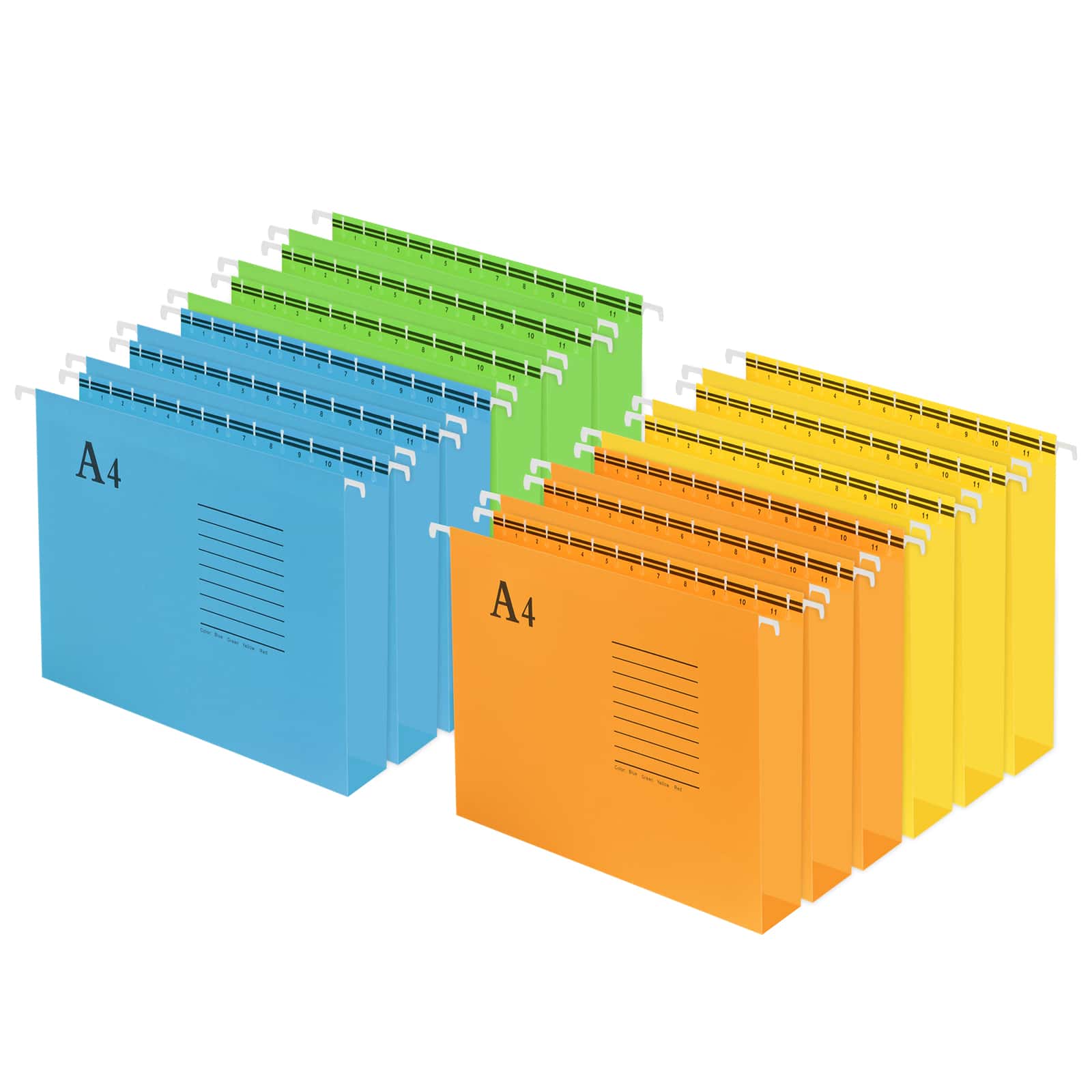 12 Pieces A4 Suspension Files A4 Suspension File Files for Filing