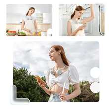 Quạt Cổ Di Động ABS, Hồng Hiện Đại Đa Năng Tay Không Cánh Quạt Ngoài Trời - Hồng - Xem 4