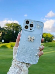 Trang trí Bướm Chống rơi Ốp lưng & bao da điện thoại - trắng - Xem 1