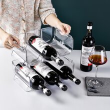 1 szt Składany Wino Czerwony Wino Pudełko do przechowywania , Uniwersalny Butelka Wsporniki Butelka wody Organizator , Wino Taca Butelka wina Stojak Różnego przeznaczenia Pudełko do przechowywania Dla Dom Używać