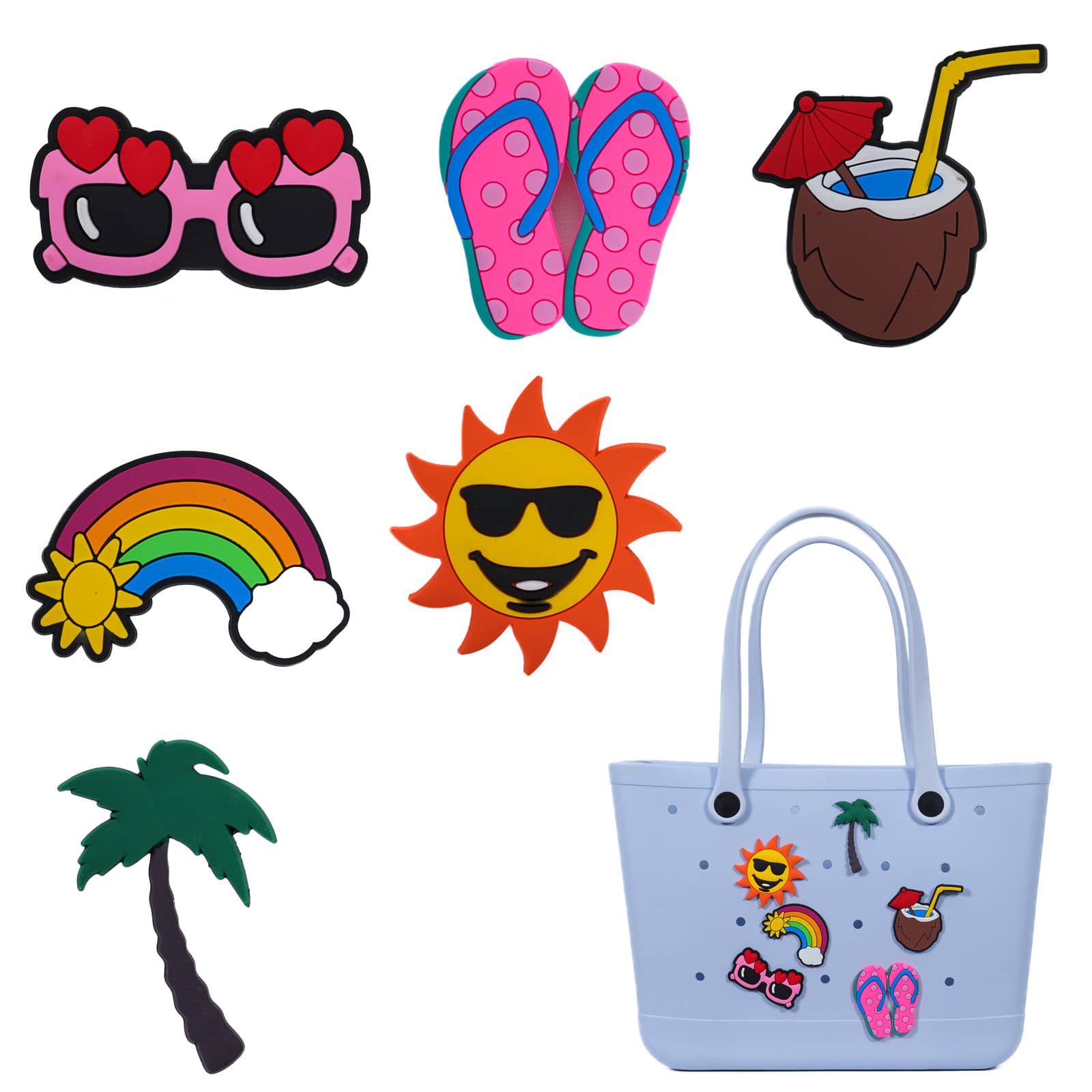 agujero Bolso creativo Accesorio DIY colgante de dibujos animados de colores de moda Accesorio de bolsa - Multicolor - Ver 1