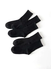 1/5 pares de calcetines para hombre, calcetines hasta el tobillo, negros, ropa asequible, estilo Y2K, lindos, deportivos, interesantes, regalo de zapatos, calcetines unisex - Negro - Ver 4