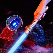 Upgrade Version 7-color Light Saber Two-in-One Metal Light Sword Rechargeable Toy