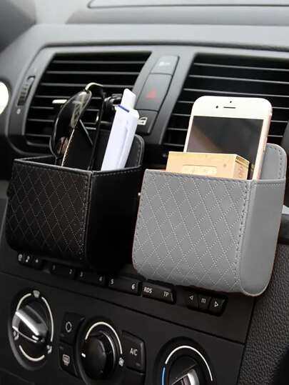 1 حقيبة تخزين لفتحة تهوية السيارة ، حامل هاتف ومنظم للتخزين أثناء السفر ، حقيبة مستحضرات تجميل ، حقيبة تجميل ، منظم للعطلات ، منظم مستحضرات تجميل سعة كبيرة ، حقيبة مستحضرات التجميل ، لأحمر الشفاه والفرش والعناية بالبشرة والهاتف المحمول والعملات والأغراض الصغيرة ، لتستخدم في المنزل والهدايا والعطلات والمناسبات الاحتفالية مثل هالوين وأعياد الميلاد متعددة الاستخدامات ، بتأثير بوهيمي