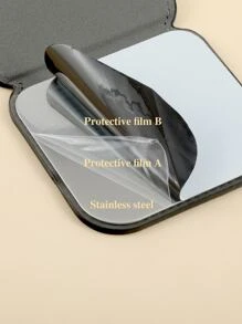 镀金字母 R 化妆镜 适合女性、姐妹、朋友、女孩、女儿、妻子、周年纪念、生日礼物 1 件 - 黑色 - 查看 2