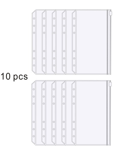 10 Zipper Pockets Storage Cash Zipper Pockets Stationery Storage Pen Pockets Stationery Supplies School Supplies Budget Holder Accessories Back To School,Back To School,School Supplies,Savings Plan,Biweekly Savings Plan,10000 Savings Plan,Savings Strategy