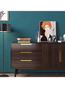 胡桃木紋黏貼紙，適用於櫥櫃的剝離和粘貼木紋牆紙，防水自粘木紋牆紙，可用於檯面、牆面和桌面 - 棕色 - 查看 3