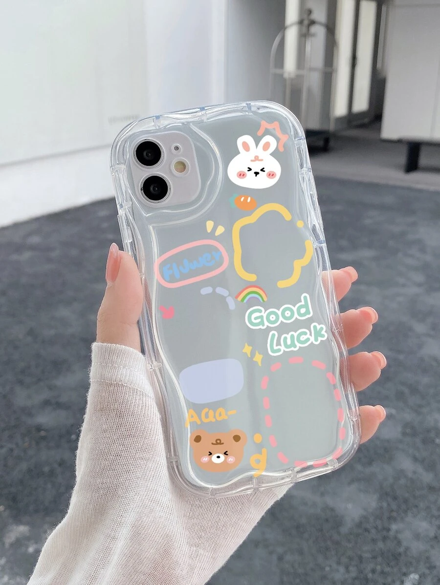 1 Miếng Thỏ & Họa tiết gấu Ốp lưng & bao da điện thoại - Trong sáng - Xem 1