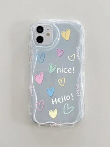 字母图案透明手机壳，国际版，非国内版 - 無色 - 查看 5