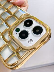 電鍍透明手機殼 - 金色 - 查看 5
