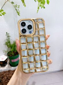 電鍍透明手機殼 - 金色 - 查看 2