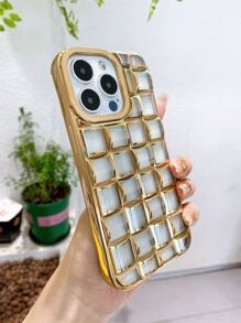 電鍍透明手機殼 - 金色 - 查看 4