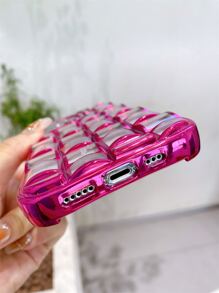 Plating Clear Phone Case - Hot Pink - View 8
