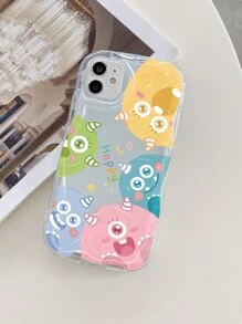 Ốp điện thoại trong suốt hình quái vật hoạt hình - Trong sáng - Xem 2