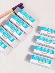 3 cái/bộ Hai đầu Cục tẩy , Bút trung lập , Trái bóng Bút , Tẩy xóa Văn phòng phẩm , Học sinh Viết & Bút chì Tẩy xóa - Nhiều màu - Xem 3