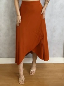 Women Skirts - Mocha Brown - View 2