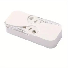 Portable Dental Floss Holder Box For Disposable Floss Stick, With Automatic Ejection Function - White - View 2