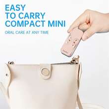 Portable Dental Floss Holder Box For Disposable Floss Stick, With Automatic Ejection Function - White - View 3
