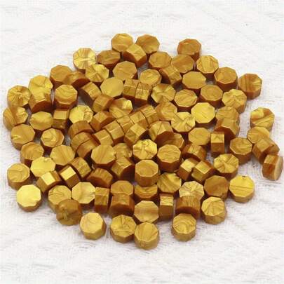 100pcs/Pack Vintage Metal Seal Wax Beads For Letter Sealing, Wedding Invitation Card Decoration Back To School,Back To School,School Supplies