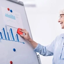 磁性白板海綿板擦12入組裝迷你幹旋轉器帶厚氈墊白板擦擦拭器適用於教室、家庭和辦公室 - 彩色 - 查看 5