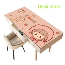1入組卡通字母人物圖案桌墊,現代桌子墊適用於學校