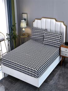 滌綸床上用品帶床墊套,床罩,和枕套