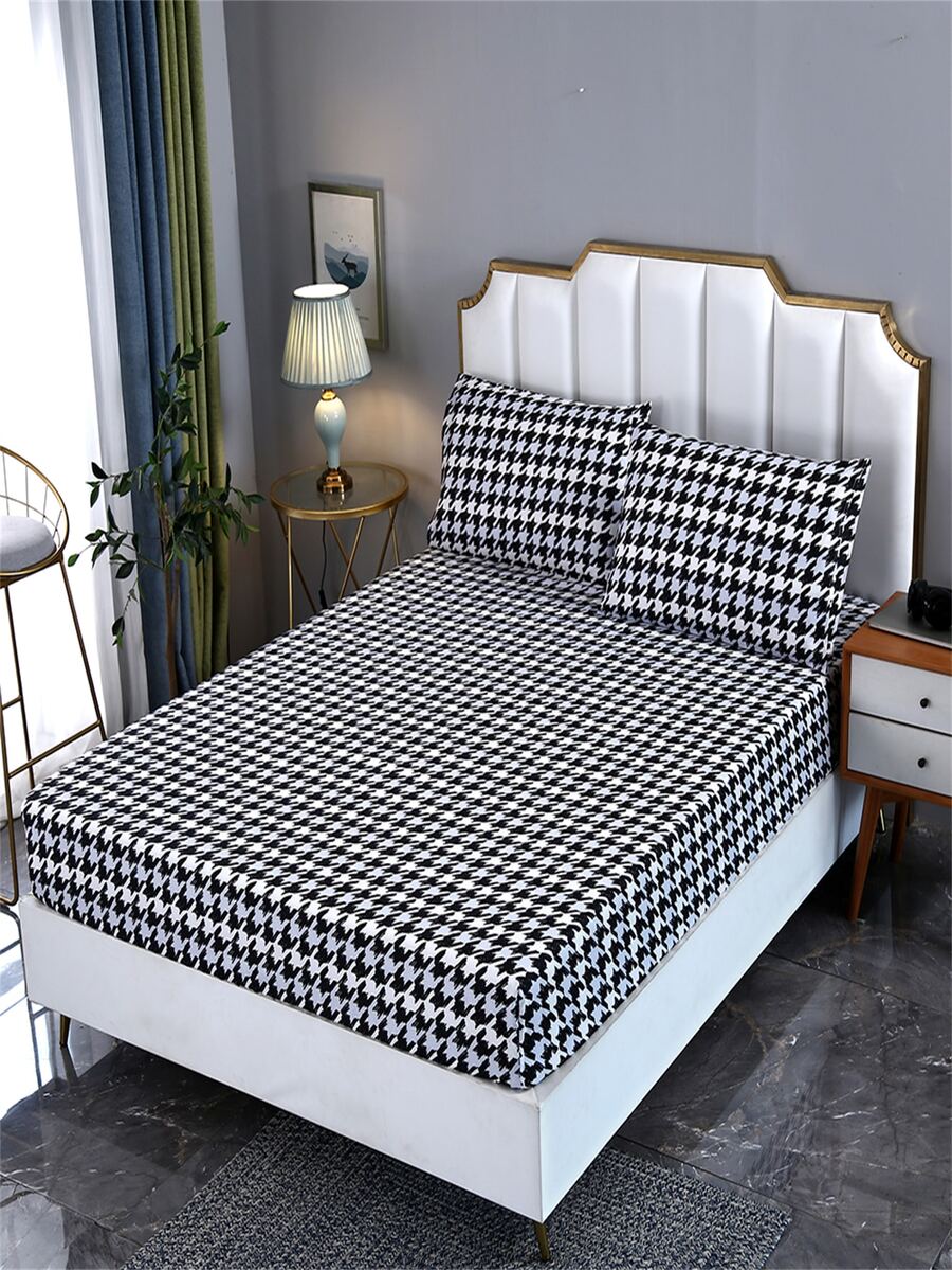 滌綸床上用品帶床墊套,床罩,和枕套