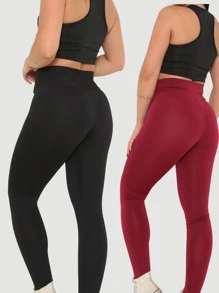 Women Sports Leggings - 彩色 - 查看 2